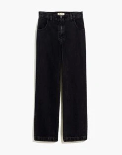 Madewell The Perfect Vintage Wide-Leg Jean In Black Worn Wash: Exposed-Zip Edition -Madewell Sales NH649 DM3850 ld
