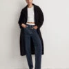 Madewell The Dadjean In Charcoal Indigo Wash
