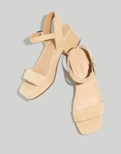 Madewell The Lina Platform Sandal In Suede