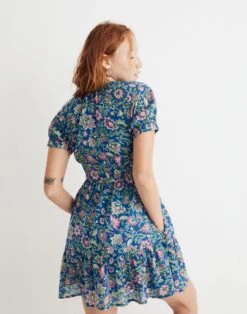Madewell Banjanan Voile Artemis Dress In Surf Floral -Madewell Sales NH917 EE3617 d2