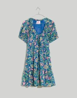 Madewell Banjanan Voile Artemis Dress In Surf Floral -Madewell Sales NH917 EE3617 ld