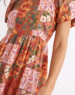 Madewell Banjanan Voile Dragon Dress In Patchwork Floral -Madewell Sales NH918 EE3616 d5
