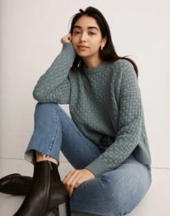 Madewell Basketweave-Stitch Sweater