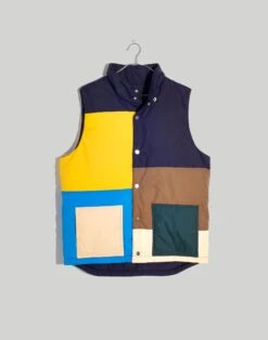 Madewell Kule Patchwork Chandler Vest -Madewell Sales NI255 EE3638 ld