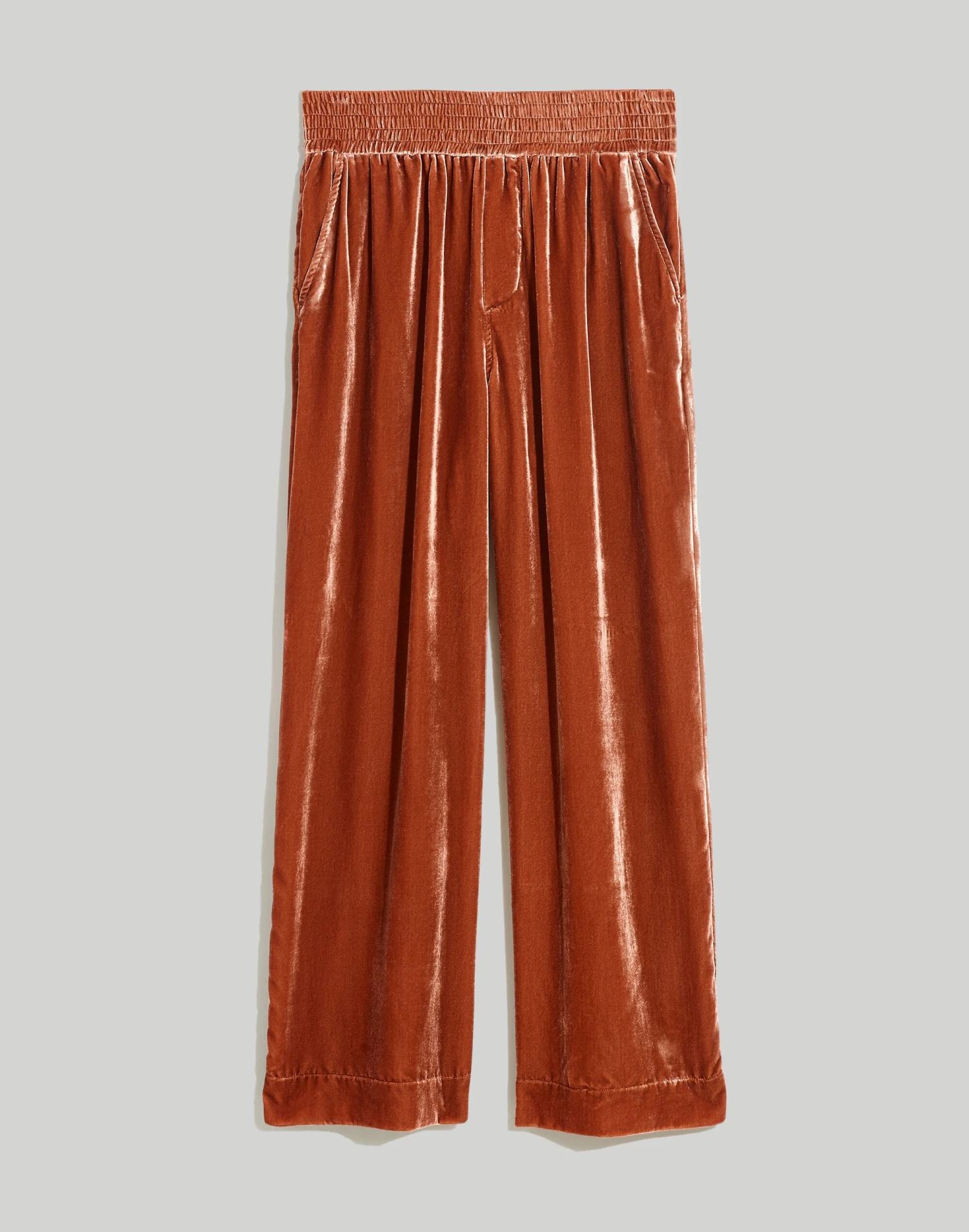 Madewell Silk-Blend Velvet Carley Wide-Leg Pants 5 Madewell Silk-Blend Velvet Carley Wide-Leg Pants - Image 5