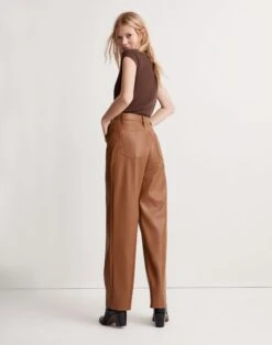 Madewell The Perfect Vintage Wide-Leg Pant: Faux Leather Edition -Madewell Sales NI302 BR6070 d2