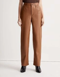 Madewell The Perfect Vintage Wide-Leg Pant: Faux Leather Edition -Madewell Sales NI302 BR6070 d5