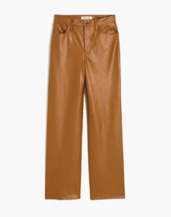 Madewell The Perfect Vintage Wide-Leg Pant: Faux Leather Edition -Madewell Sales NI302 BR6070 ld