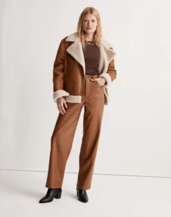 Madewell The Perfect Vintage Wide-Leg Pant: Faux Leather Edition
