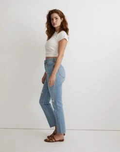 Madewell The Curvy Perfect Vintage Jean In Bradwell Wash: Ripped Edition -Madewell Sales NI931 DM6801 d2