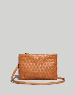 Madewell The Puff Crossbody Bag: Woven Leather Edition