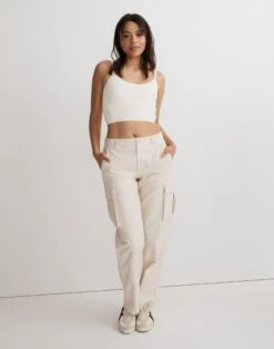 Madewell MWL Seamless Pointelle Crop Cami -Madewell Sales NJ140 NA5334 d5