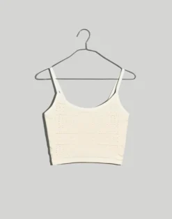 Madewell MWL Seamless Pointelle Crop Cami -Madewell Sales NJ140 NA5334 ld