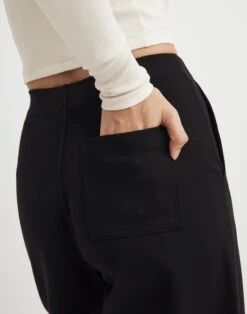 Madewell MWL Ponte Wide-Leg Pants -Madewell Sales NJ146 BK5229 d5