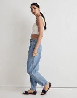 Madewell Baggy Tapered Jeans In Idarose Wash: Pleated Edition -Madewell Sales NJ217 DM6825 d2