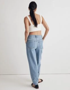 Madewell Baggy Tapered Jeans In Idarose Wash: Pleated Edition -Madewell Sales NJ217 DM6825 d3
