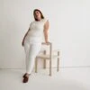 Madewell Plus 9" Mid-Rise Skinny Crop Jeans In Pure White