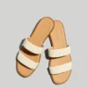 Madewell The Teagan Slide Sandal In Leather