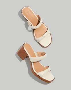 Madewell The Saige Double-Strap Sandal In Leather