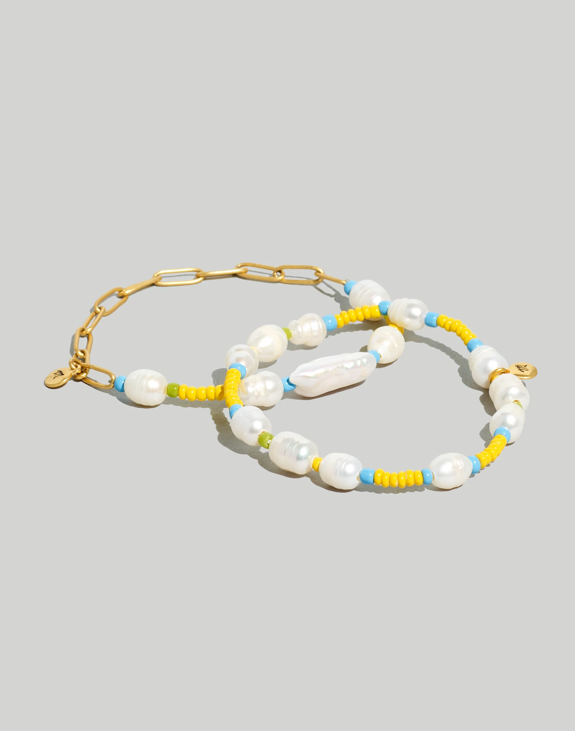 Madewell Two-Pack Freshwater Pearl Seed Bead Bracelet Set 1 Madewell Two-Pack Freshwater Pearl Seed Bead Bracelet Set