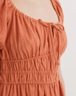 Madewell Dobby Sophia Tie-Front Mini Dress -Madewell Sales NK452 PK6443 d5