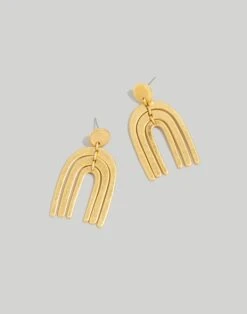 Madewell Stacked Arch Statement Earrings