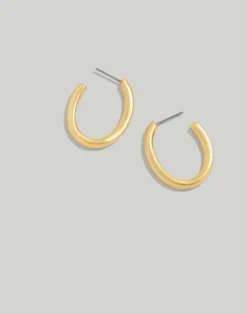 Madewell Oval Medium Hoop Earrings