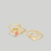 Madewell Stone Collection Stacking Ring Set