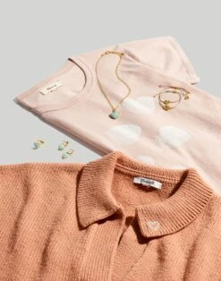 Madewell Stone Collection Jade Heart Pendant Necklace -Madewell Sales NK571 GR8018 d7