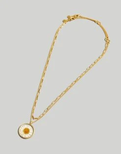 Madewell Two-Pack Pressed Daisy Necklace Set -Madewell Sales NK574 ED0747 d1