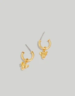 Madewell Bee Huggie Hoop Earrings