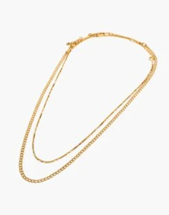 Madewell Two-Piece Skinny Chain Necklace Set -Madewell Sales NK581 ED0747 d1