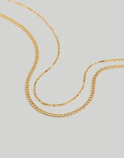 Madewell Two-Piece Skinny Chain Necklace Set