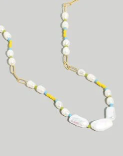 Madewell Freshwater Pearl Statement Choker Necklace