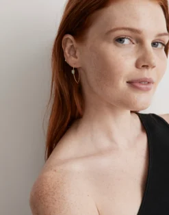 Madewell Stone Collection Amazonite Threader Earrings