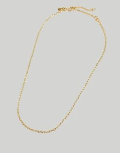 Madewell Delicate Collection Demi-Fine Paperclip Chain Necklace -Madewell Sales NK603 EB9672 d1