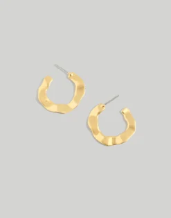 Madewell Wavy Medium Hoop Earrings