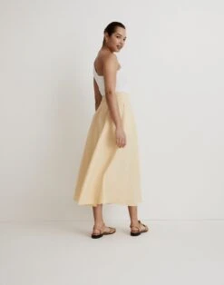Madewell 100% Linen Maxi Skirt -Madewell Sales NK662 YL5394 d2