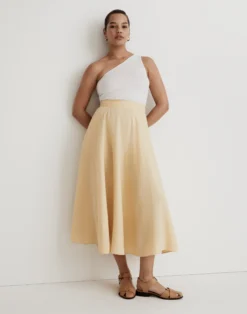 Madewell 100% Linen Maxi Skirt