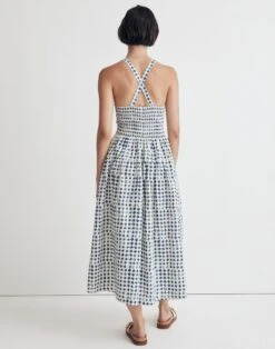 Madewell Halter Tiered Midi Dress In Shibori Print -Madewell Sales NL080 WR0396 d2