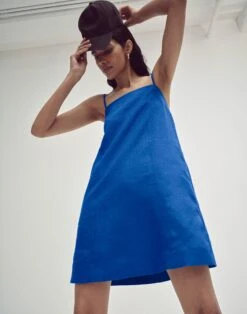 Madewell Goldie Mini Dress In 100% Linen -Madewell Sales NL087 BL0899 d6