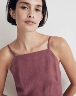 Madewell Goldie Midi Slip Dress In 100% Linen -Madewell Sales NL089 PR0228 d5