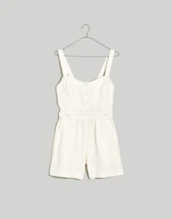 Madewell Modular Sleeveless Romper In 100% Linen -Madewell Sales NL093 NA5334 ld