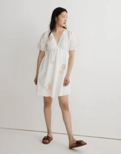 Madewell Annamarie Embroidered Mini Dress -Madewell Sales NL107 NA5622 d5