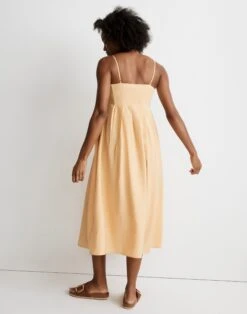 Madewell Pleated Midi Dress -Madewell Sales NL124 YL5842 d2