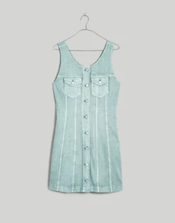 Madewell Denim Sleeveless Seamed Mini Dress In Storied Sea Wash -Madewell Sales NL133 GR7904 ld
