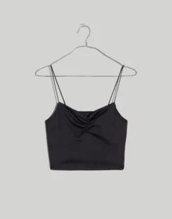 Madewell MWL Flex Sweetheart Crop Tank Top -Madewell Sales NL307 BK5229 ld
