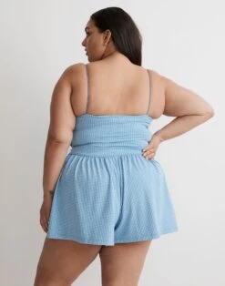 Madewell MWL Flex Wrap Skort In Gingham -Madewell Sales NL310 KF6082 d2