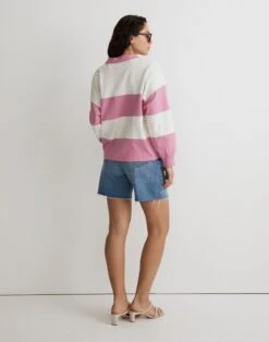Madewell MWL Striped Rugby Polo Shirt -Madewell Sales NL325 KF6060 d2