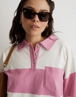 Madewell MWL Striped Rugby Polo Shirt -Madewell Sales NL325 KF6060 d5